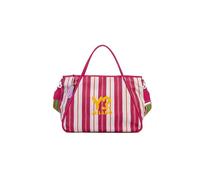 YNOT Borsa Mare Mistral MST002S6, Nylon, 47x36x17 cm, Righe Verticali, Fucsia, con Tracolla Amovibile e Regolabile