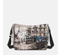 Ynot? Borsa Sacca Yes Bag Stampa Città Petrol Paris