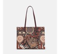 Ynot? Borsa Shopping Ikebana Stampa Rigida Natural