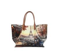 YNOT? Borsa Shopping Medium Yes Bag Stampa Città