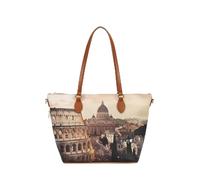 YNOT? Borsa Shopping Small Yes Bag Stampa Città