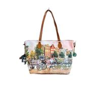 Ynot? Borsa Shopping Small Yes Bag Stampa Città