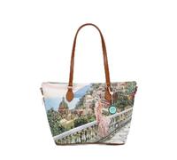 Ynot? Borsa Shopping Small Yes Bag Stampa Città