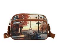 YNot borsa tracolla borsa reporter stampa KISSES FROM PARIS Yesbag YES716F6