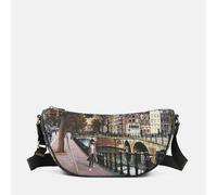 Ynot? Borsa Tracolla Mezzaluna Large Yes Bag Stampa Città Amsterdam Bridge