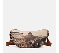 Ynot? Borsa Tracolla Mezzaluna Large Yes Bag Stampa Città Jubilee