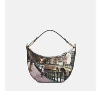 Ynot? Borsa Tracolla Mezzaluna Yes Bag Stampa Città Amsterdam Bridge