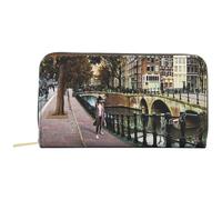 YNot portafoglio grande zip around stampa AMSTERDAM BRIDGE Yesbag YES372F6