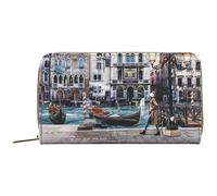 YNot portafoglio grande zip around stampa BLUE LAGOON linea Yesbag art. YES372F6