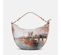 Ynot? Yes Bag Borsa Tracolla Mezzaluna Stampa Città Paris Seine