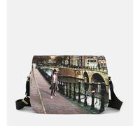 YNot Ynot? Borsa A Tracolla Con 2 Compartimenti Yes Bag Stampa Città Amsterdam Bridge Postina da donna