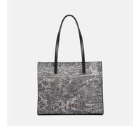YNot Ynot? Borsa Shopping Aeterna Con Stampa Rigida Grey da donna