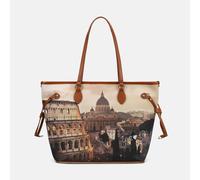 YNOT? Borsa Shopping Yes Bag Stampa Città