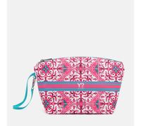 Ynot Necessaire Lipari LPI007S6 Rosa, 100% Nylon, 30x19x9,5 cm, Stampa Maiolica Mediterranea, Manico da Polso