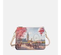 YNot Ynot? Yes Bag Borsa A Tracolla Con 2 Compartimenti Stampa Città London Cafe Borsa a Tracolla da donna