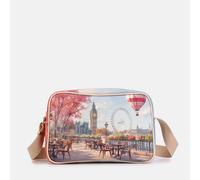 YNot Ynot? Yes Bag Borsa Shopping Medium Stampa Città London Cafe Borsa a Tracolla da donna
