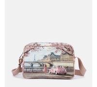 YNOT Borsa a Tracolla YES440S6 Paris en Rose, PVC, 26 x 19 x 8 cm, Stile Casual Sportivo, Chiusura con Cerniera