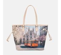 YNot Ynot? Yes Bag Borsa Shopping Stampa Città Milan da donna