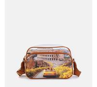 YNot Ynot? Yes Bag Borsa Tracolla Big Stampa Città Sunshine Rome Borsa a Tracolla da donna