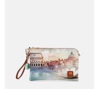 YNot Ynot? Yes Bag Clutch Stampa Città Rome Lotus Borsa Clutch da donna