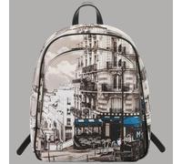 YNot zaino da donna backpack stampa Petrol Paris linea Yesbag art YES579F6
