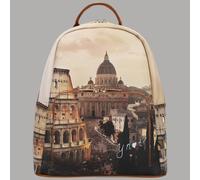 YNot zaino medio con tasca zip sul davanti stampa città YES615F6 SALDI