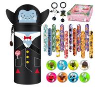 YNOUYRS Kawaii Astuccio Scuola 2 in 1 in Morbido Silicone - Halloween Gel cancellabile, diametro punta 0,7 mm (Demone 3)