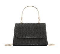 Ynport Crefreak Borsa Donna in Paglia Intrecciata con Manico e Tra colla - Borsa Boho Chic per Estate, Spiaggia, Vacanze e Look Casual