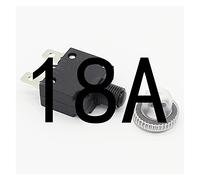 YNPPLGTJC Interruttore Automatico, Interruttore Termico, Protezione da sovraccarico, Pulsante 3A, 4A, 5A, 6A, 7A, 7, 8A, 10A, 15A, 18A, 20A, 25A, 30A, + Copertura Impermeabile(18a)