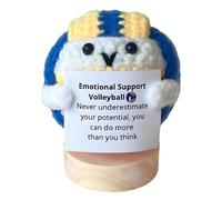 YNPQTDS Allegra Bambola All'uncinetto | Decorazione Pallavolo all'Uncinetto,Ornamento Sportivo in Filo Morbido per Amici Insegnanti Famiglia