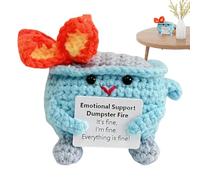 YNPQTDS Bambole All'uncinetto con Design Cestino Fuoco | Bambole All'uncinetto,Decorazione Cartoon Fatto a Mano per Mamma San Natale Amico Pasqua Insegnante Compleanno Casa