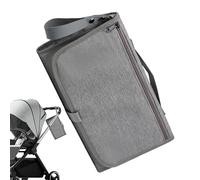 YNPQTDS Borsa per pannolini, grande capacità, borsa per pannolini con fasciatoio | per viaggi, passeggiate, tutti i giorni, spiaggia, brevi viaggi in famiglia, Grigio chiaro, Refer to description