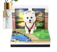 YNPQTDS Calendario 3D con sculture in carta, 2026, scultura artistica con cane per le vacanze, scrittura, decorazione per la casa, studio per adulti, lavoro, pianificazione natalizia