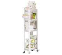 YNPQTDS Carrello di utilità rotolante, carrello di utilità con ruote,Scaffali di stoccaggio di condimento multi-livello | Carrezzatore per il salotto per soggiorno per soggiorno per salotto per