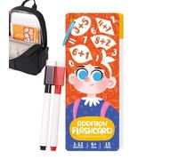 YNPQTDS Carte Flash Matematiche - Giochi per lo sviluppo matematico precoce - Carte Flash Matematiche per con 2 Penne | per la Scuola a Casa, la Scuola Primaria e i Viaggi