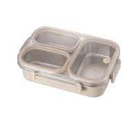 YNPQTDS Contenitore per il pranzo, in acciaio , con 3 scomparti, per bambini, per preparare i pasti, viaggi, scuola, asilo, lavoro, auto, aereo, cena, picnic