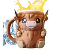 YNPQTDS Contenitori Per Pint Di - Vaso Da Dessert delle Highlands,Supporto Decorativo per Ghiaccio con Maniglia Isolante per Yogurt Mix Casa Viaggi Campeggio Picnic