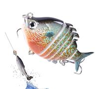 YNPQTDS Crankbaits per la , esca da - Giglio da con acqua a più articolazioni con gancio | Esca a a Naufragio Lento colorato, placcaggio da alla linea per esterno