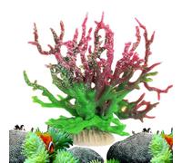 YNPQTDS Decorazione per barriera corallina, piante marine decorative in finto corallo, 17 x 6,6 x 14 cm, scultura per casa sulla spiaggia, ornamento finto per acquari, acquari, vetrine