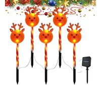 YNPQTDS di segnalazione per giardino anteriore, a LED, illuminazione per paesaggi natalizi, a energia solare, impermeabile, per interni ed esterni, giardino, terrazza, illuminazione
