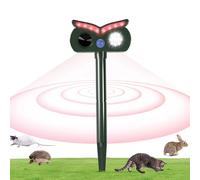 YNPQTDS Dissuasore Per Animali Ad Energia Solare,Repellente Solare ad Ultrasuoni Per Uccelli Esterno - Design Gufo e Impermeabile IPX4 per Casa, Auto, , Piscina, e Recinzione