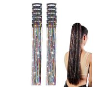YNPQTDS Fermacapelli con Tinsel - 12 Lucenti per Capelli con Strie Metallizzate | Extension Capelli Styling | Per Donne Ragazze Festa Party Cosplay Festival Compleanno Vacanza Incontro Quotidiano