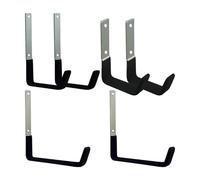 YNPQTDS Ganci da garage - 6 pezzi resistente alla ruggine, organizer per capannoni, montaggio a parete, per biciclette, scale, attrezzi da giardino, tubi, cavi, officina, soffitta, cantina