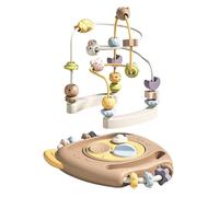 YNPQTDS Giocattolo con Perline | Gioco per Apprendimento a Forma di Cerchio con Montagne Russe | Giocattolo Per L'Educazione,Adatto per l'Homeschooling, Scuola 'Infanzia, Feste di Compleanno, Riunioni