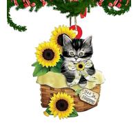 YNPQTDS Ornamenti per Gatti per L'Albero di Natale | Divertenti Decorazioni Natalizie per Gatti 2D - Regalo e Adorabile con Ornamenti Natalizi per Gli Amanti dei