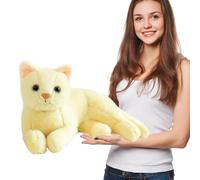 YNPQTDS Peluche gatto realistico 30 Cm, Carino Simulazione Peluche Peluche Gatti Giocattoli Gatto Bambole Gatto Peluche Realistico Super Morbido Gatto Carino per la Decorazione Della Casa O