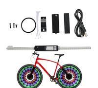 YNPQTDS per pneumatici a raggio, per ruote per biciclette 64LED - Ultra luminoso impermeabile bici ha parlato ciclismo decorazione 30 motivi luminosi divertenti per adulti notte