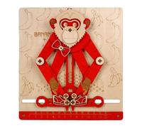 YNPQTDS Puzzle per bambini | Matematica Apprendimento 3D Scimmia Interattiva,Puzzle meccanico in legno per bambini - Per attività ragazze regalo di Pasqua