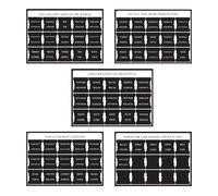 YNPQTDS Schede Indice Biblico,Segnalibri adesivi 5 fogli per studio biblico - Etichette di grandi caratteri per la registrazione degli adulti, devozione personale, ufficio, chiesa