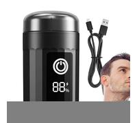 YNPQTDS - Schermo digitale impermeabile, kit di rasatura per testa portatile, per casa, auto, viaggi, esterno, marito, fidanzato, fratello, compleanno, festa del papà,